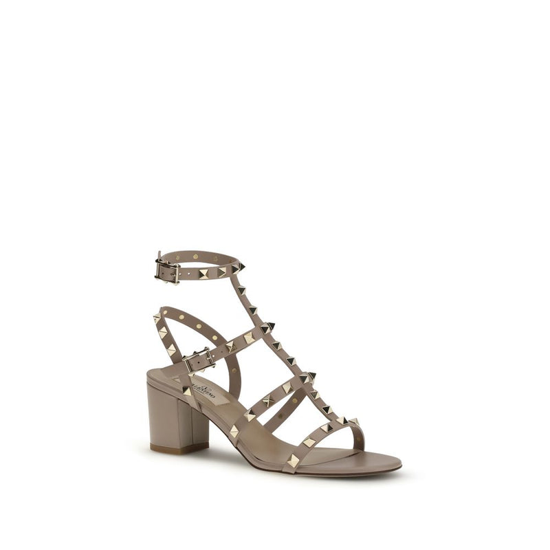 Valentino Garavani Calf Leather Bos Taurus Platform Sandals Glam Steals