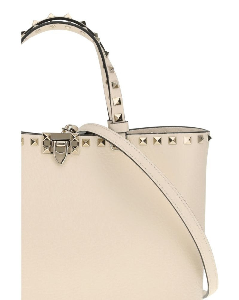 Valentino Garavani Calf Leather Bos Taurus Shoulder Bag Shoulder Bags