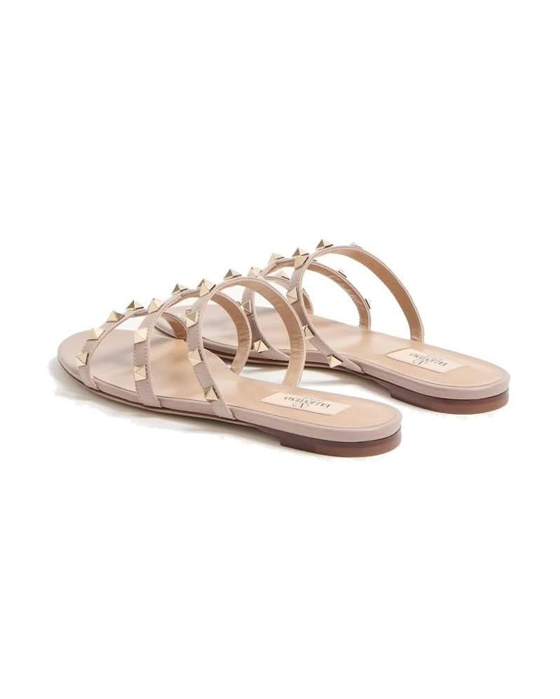 Valentino Garavani Calfskin Strap Sandals Flats
