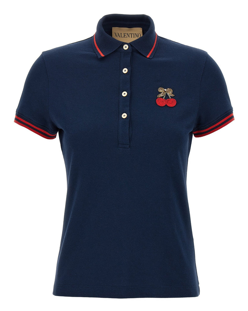 Valentino Garavani Cherryfic Polo Shirt Glam Steals