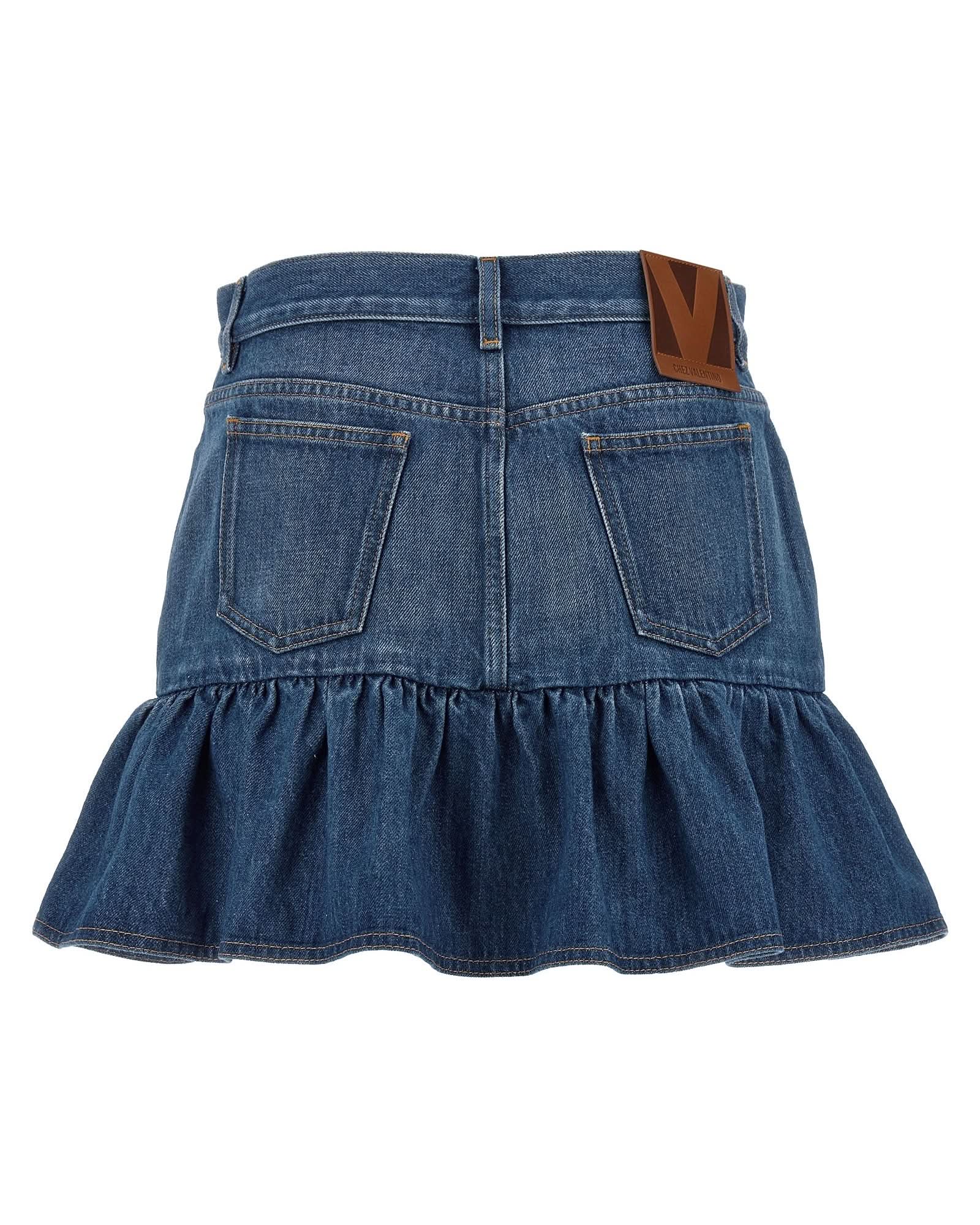 Valentino Garavani Denim Skirt Glam Steals