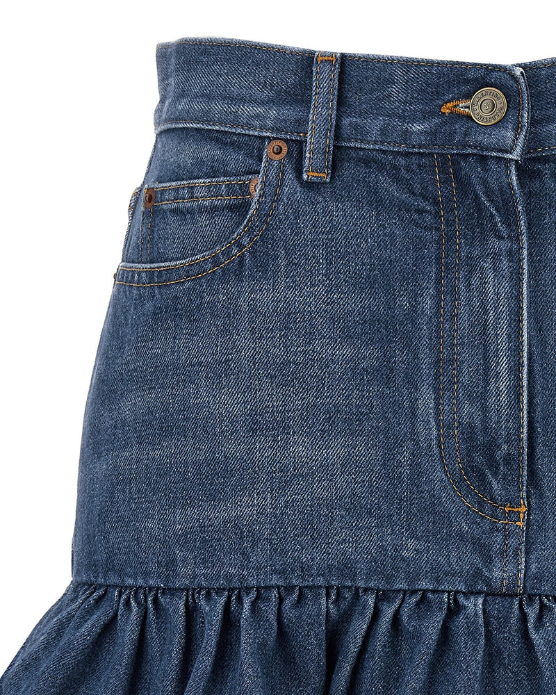 Valentino Garavani Denim Skirt Glam Steals