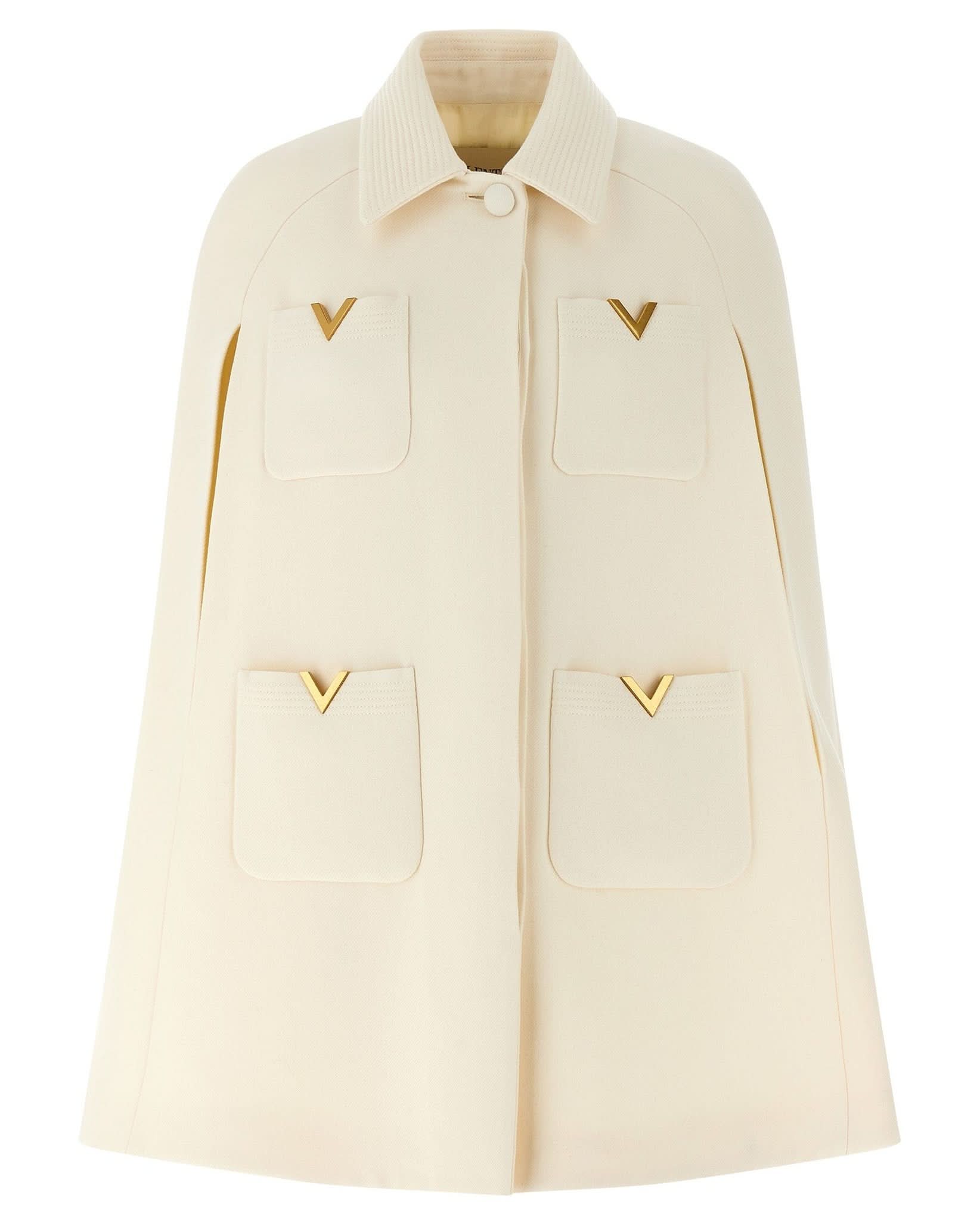 Valentino Garavani Drill Hood Cape Glam Steals