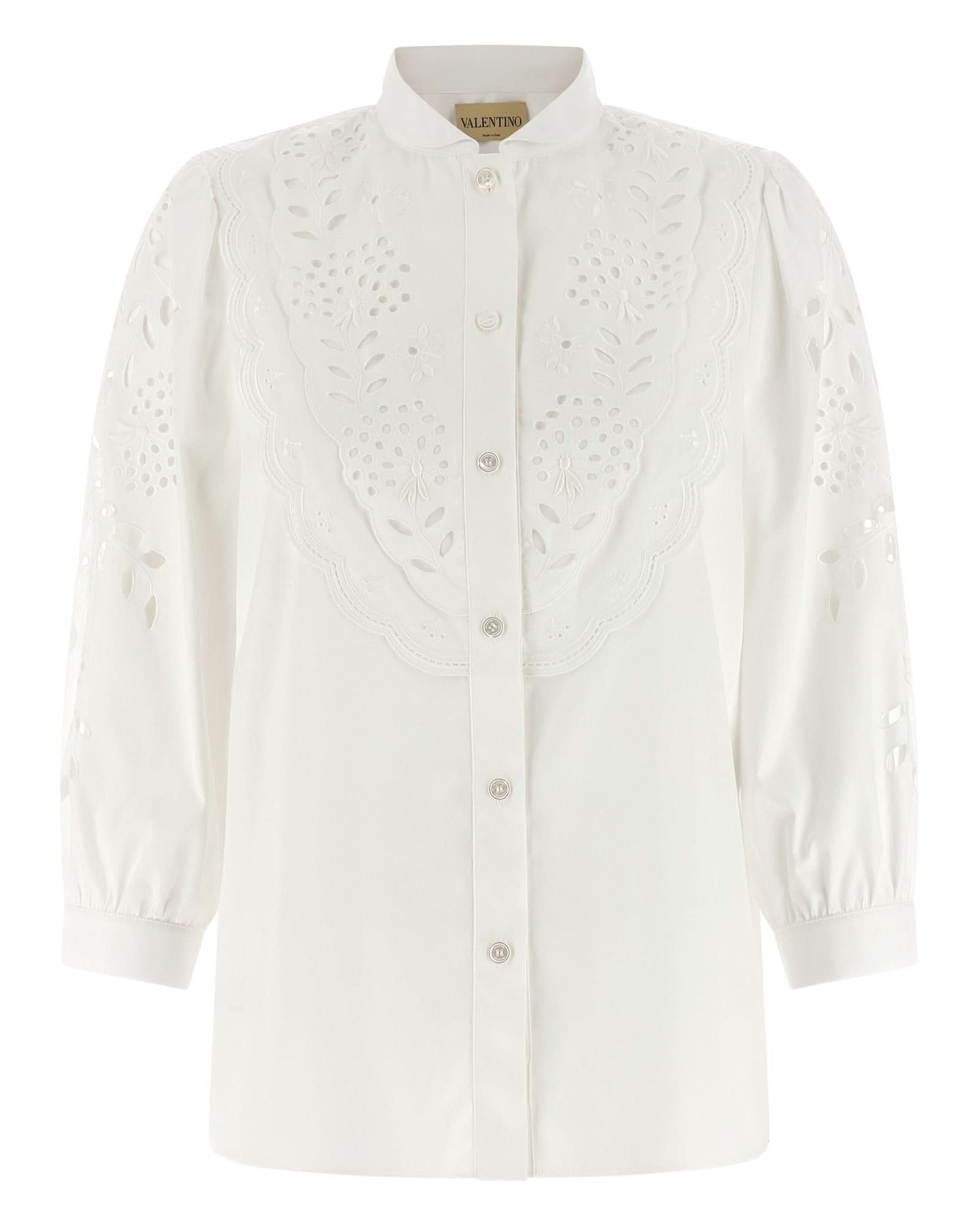 Valentino Garavani Embroidered Sangallo Shirt Glam Steals