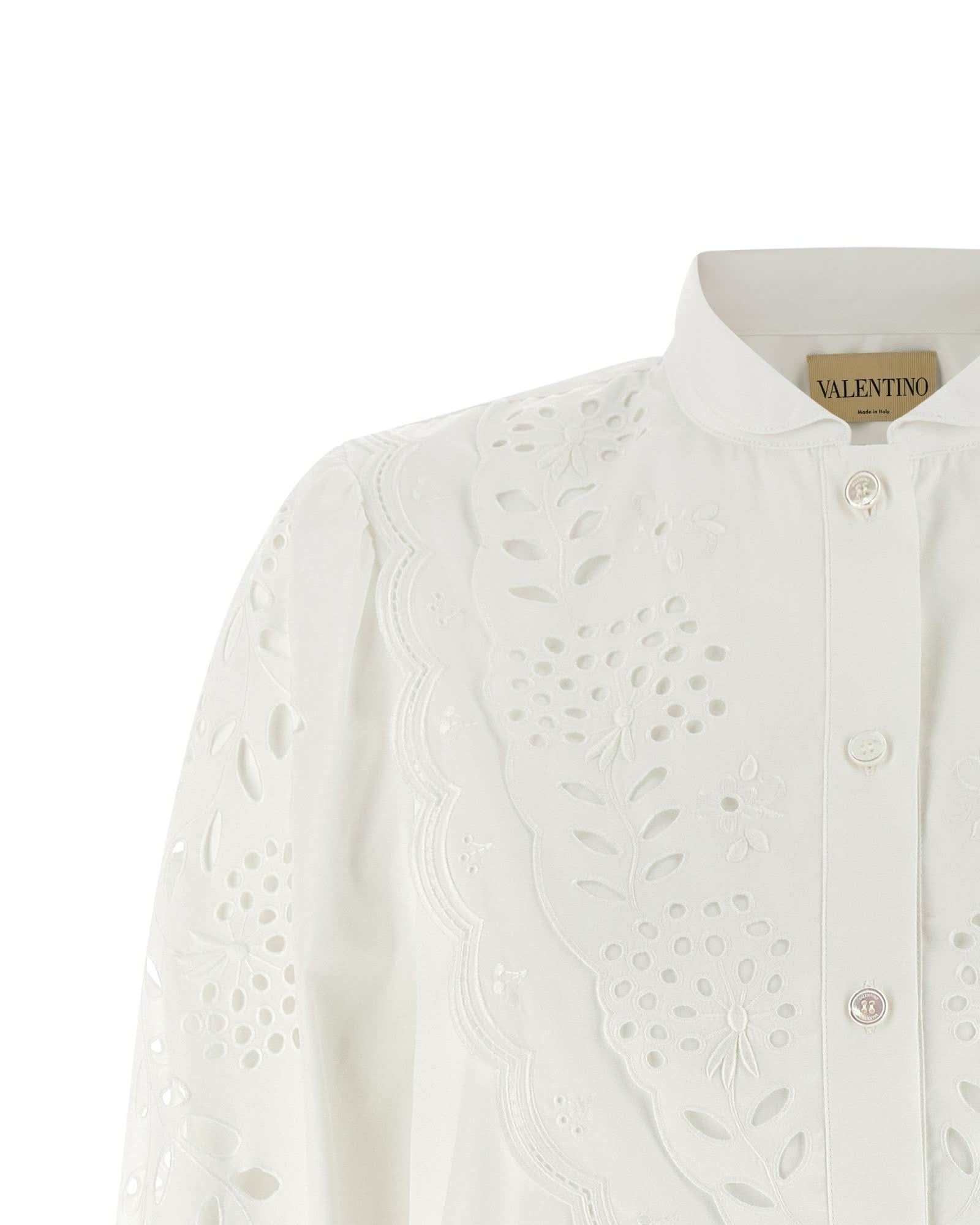 Valentino Garavani Embroidered Sangallo Shirt Glam Steals
