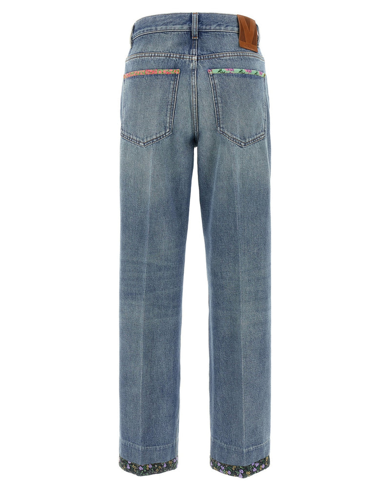 Valentino Garavani Floral Jeans Glam Steals