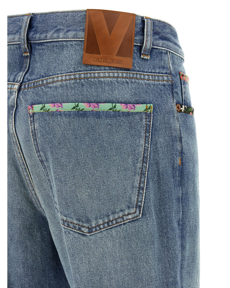 Valentino Garavani Floral Jeans Glam Steals