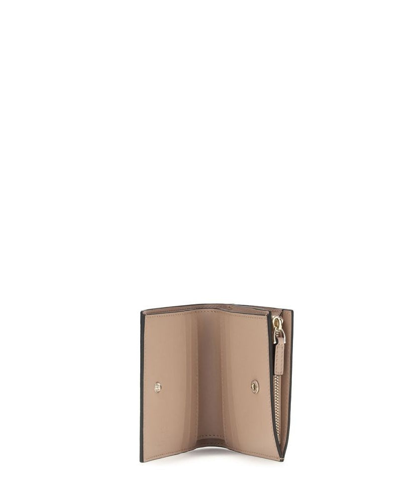 Valentino Garavani Gold Calf Leather Bos Taurus Wallet Glam Steals