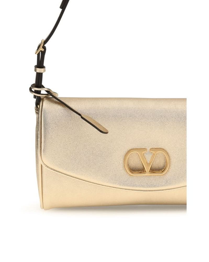 Valentino Garavani Gold Lamb Ovis Aries Clutch Bag Glam Steals