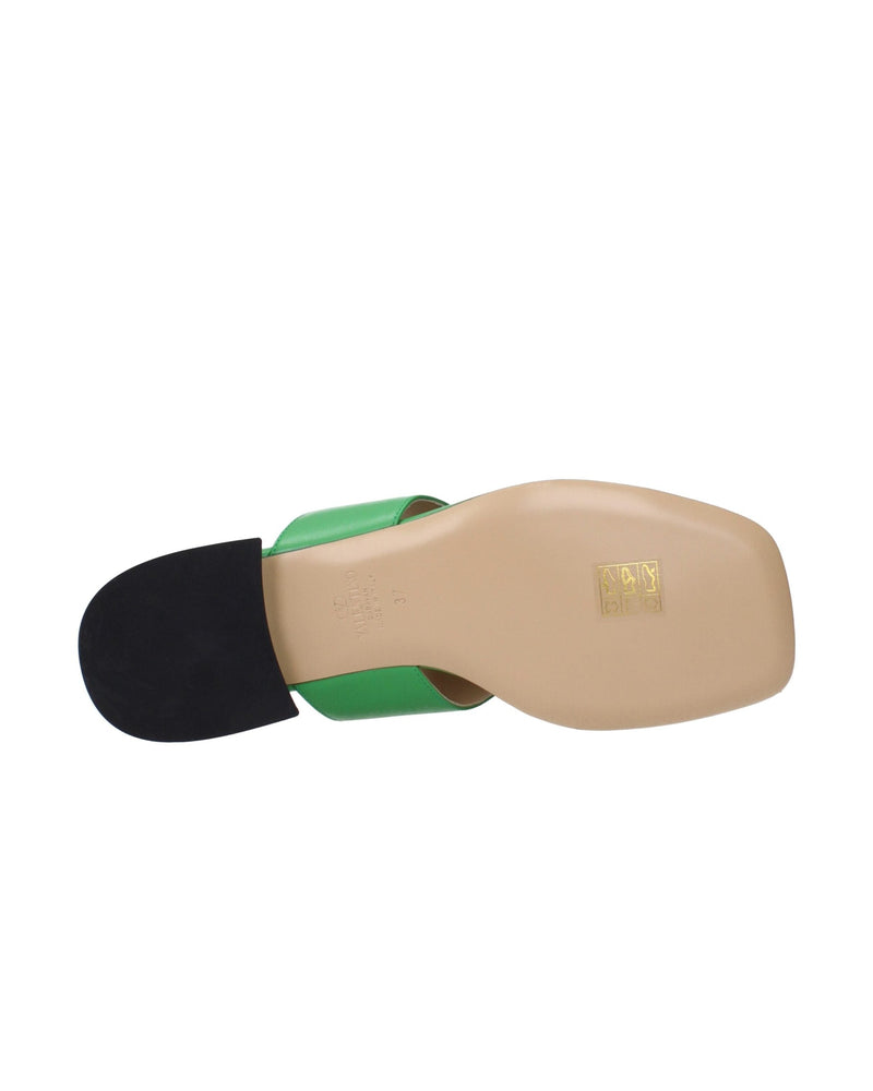 Valentino Garavani Green Leather Flip Flop Glam Steals