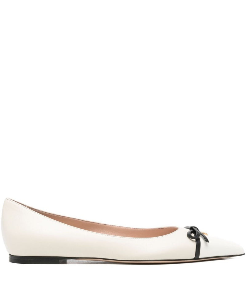 Valentino Garavani Ivory Flat Shoes Flat Shoes