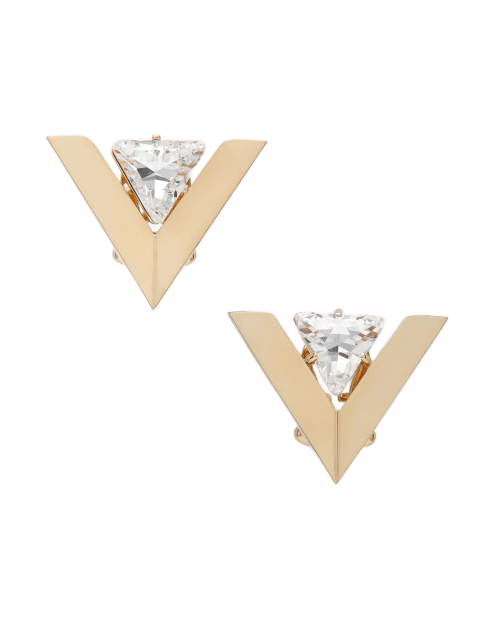 Valentino Garavani Je Les V Crystal Metal Earrings Glam Steals