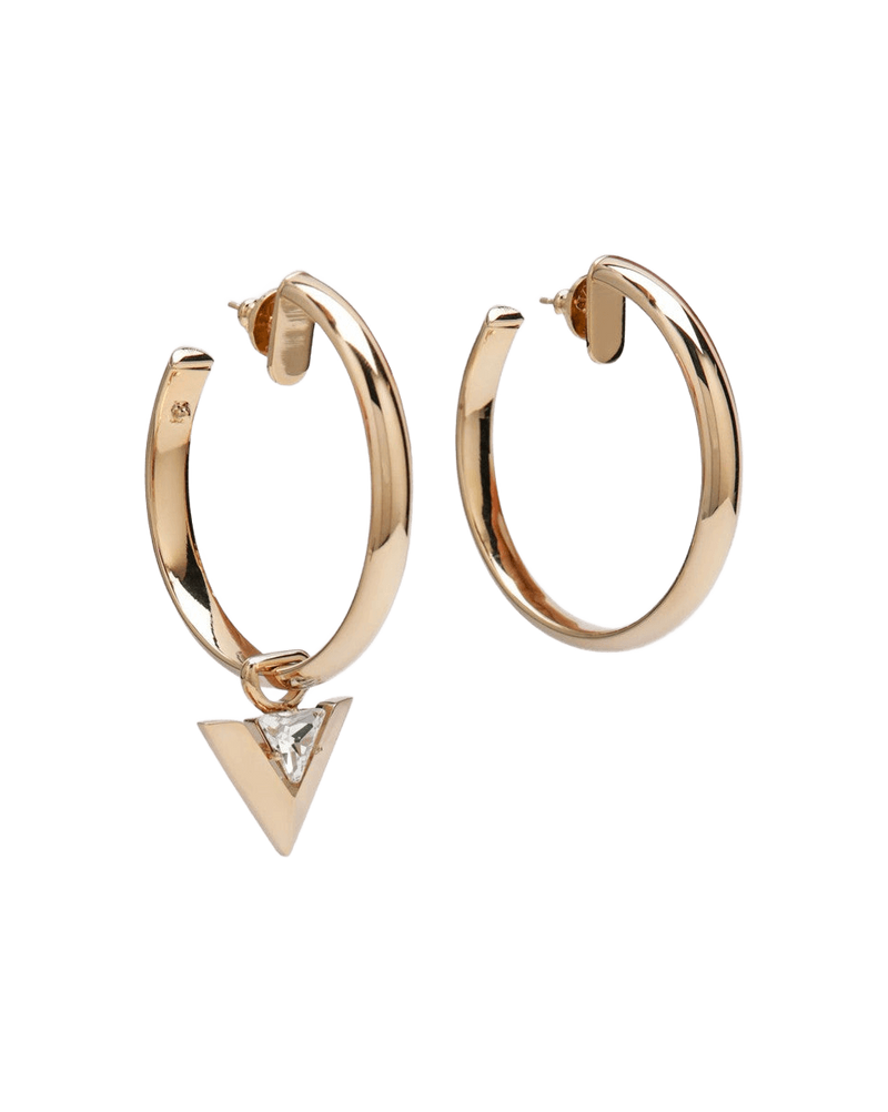 Valentino Garavani Je Les V Crystal Metal Hoop Earrings Glam Steals
