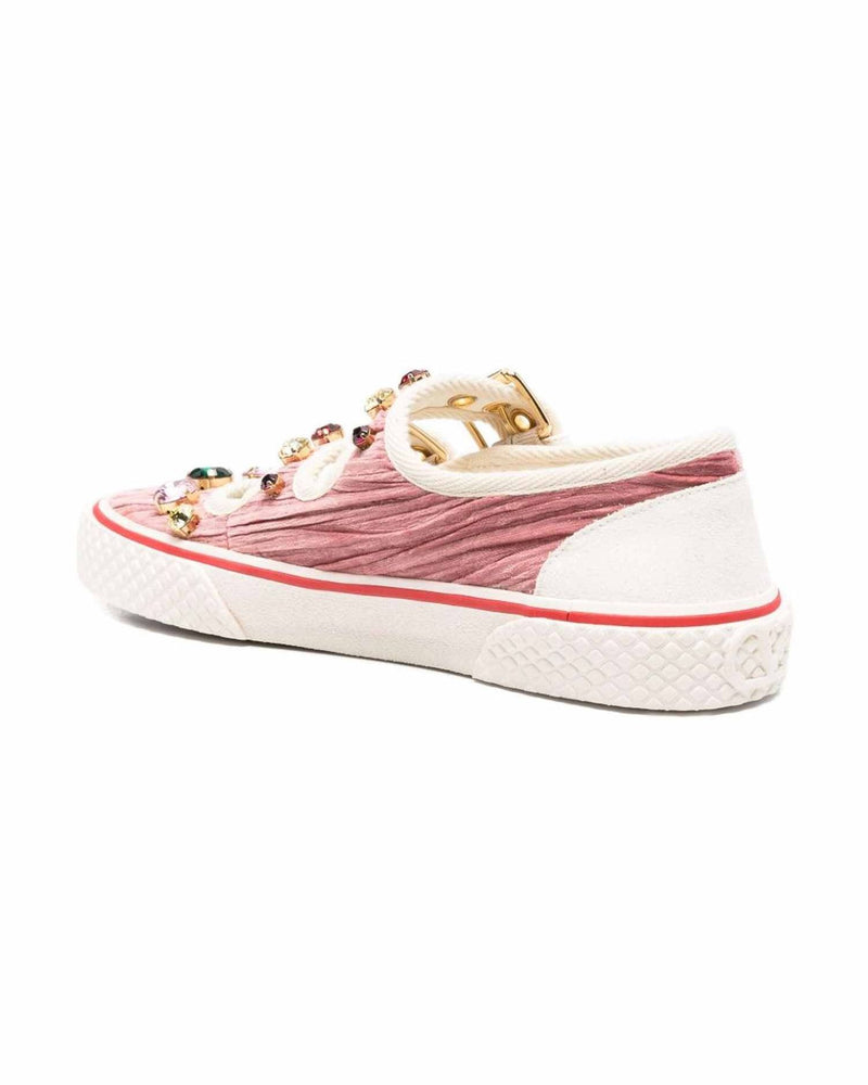 Valentino Garavani Jewel Embellished Buckle Sneakers Glam Steals