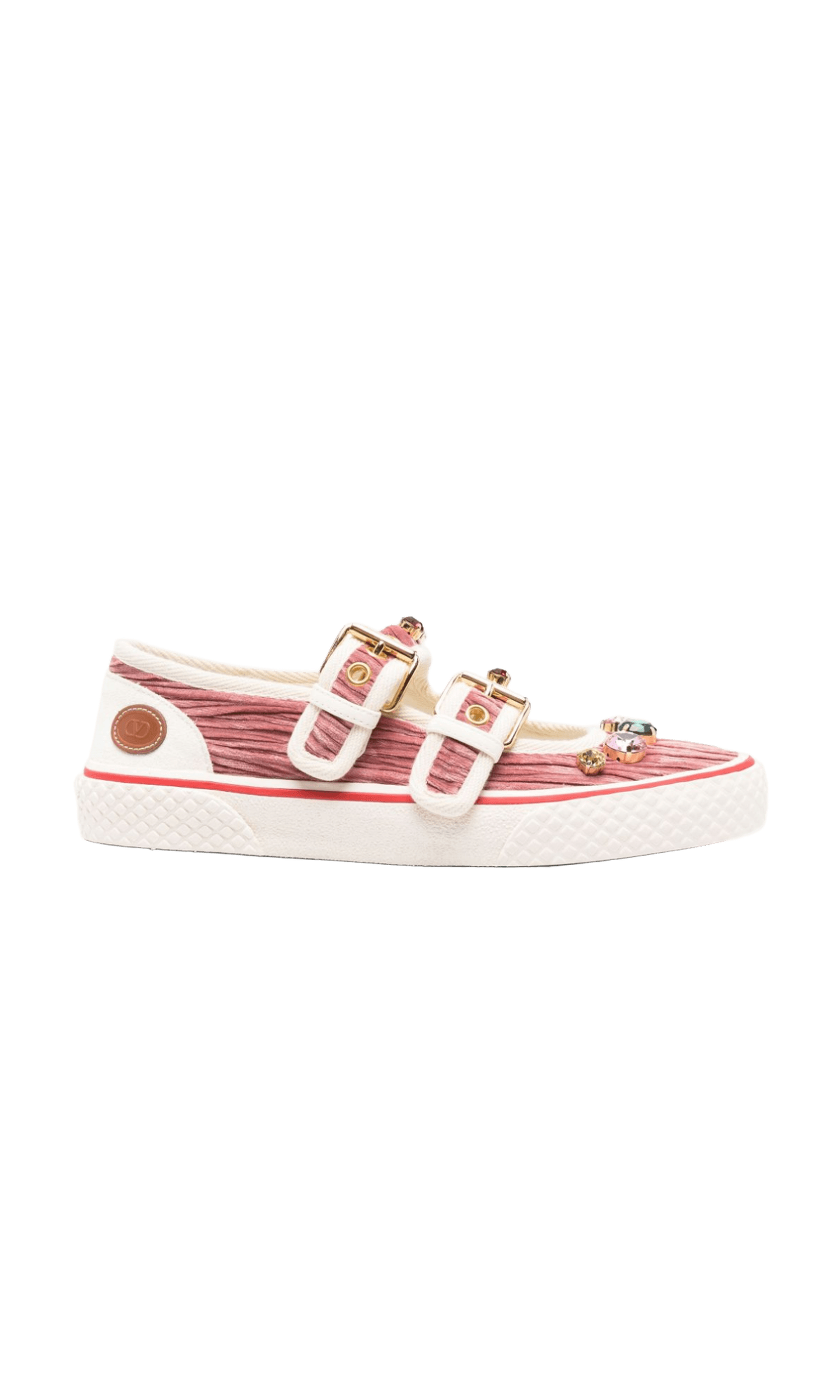 Valentino Garavani Jewel Embellished Buckle Sneakers Glam Steals