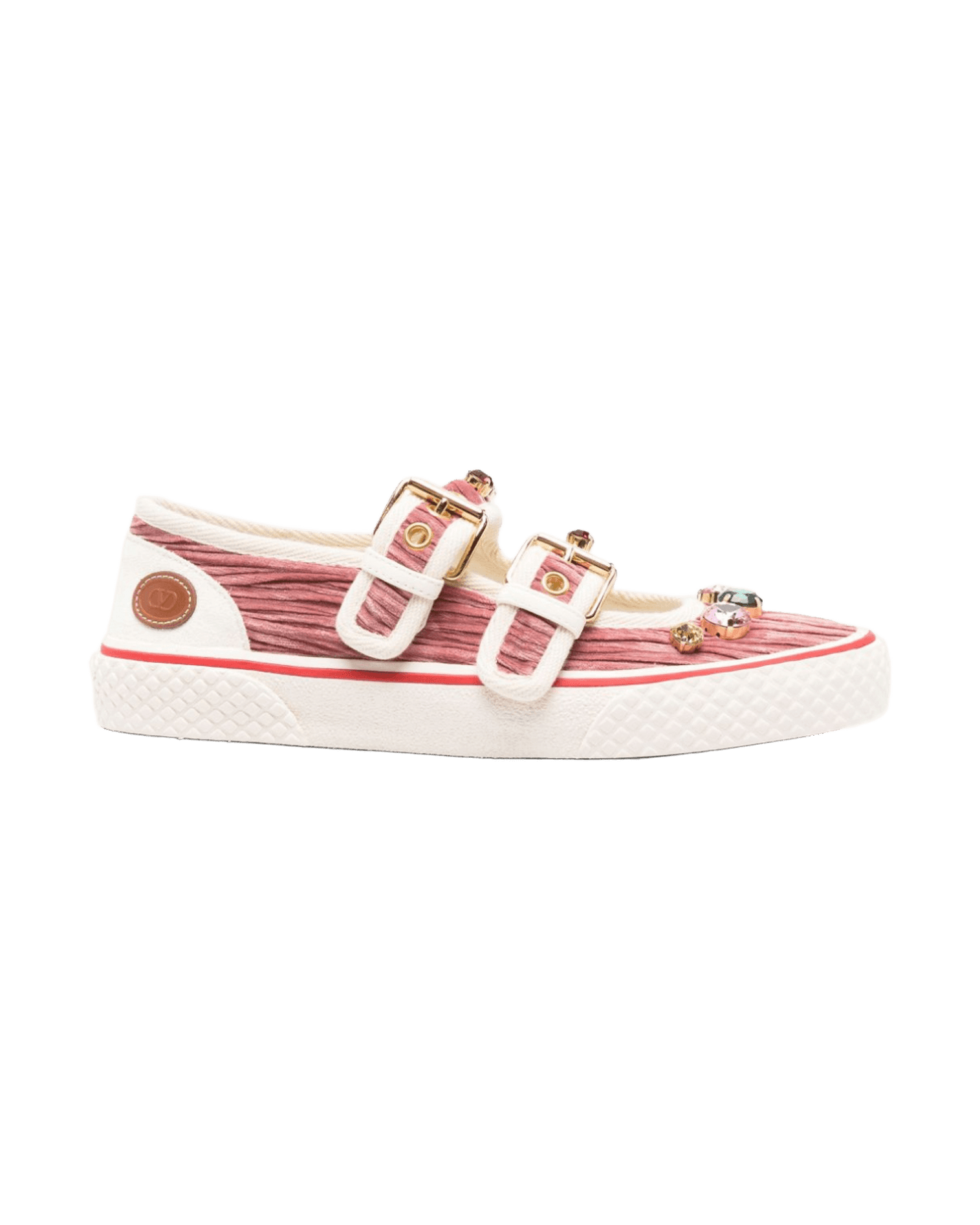Valentino Garavani Jewel Embellished Buckle Sneakers Glam Steals