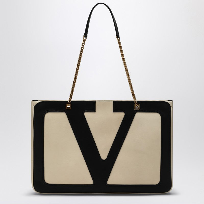 Valentino Garavani Large Viva Superstar Bag in Butter White/black Glam Steals