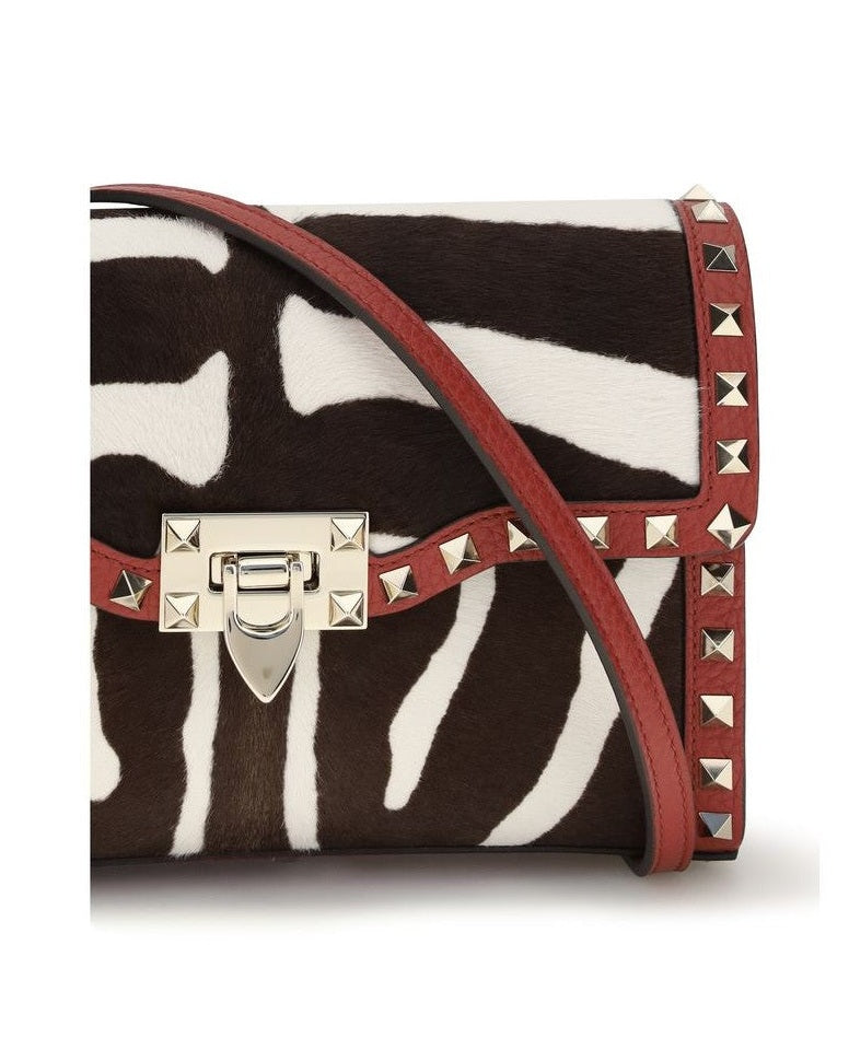 Valentino Garavani Multicolor Calf Leather Bos Taurus Shoulder Bag Glam Steals