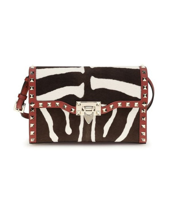 Valentino Garavani Multicolor Calf Leather Bos Taurus Shoulder Bag Glam Steals