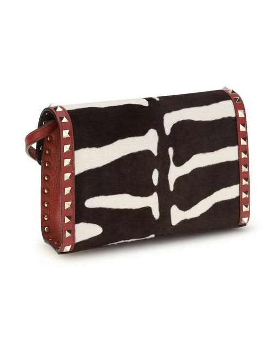 Valentino Garavani Multicolor Calf Leather Bos Taurus Shoulder Bag Glam Steals