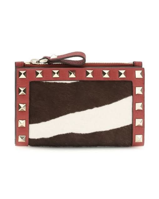Valentino Garavani Multicolor Leather Calf Bos Taurus Wallet Glam Steals