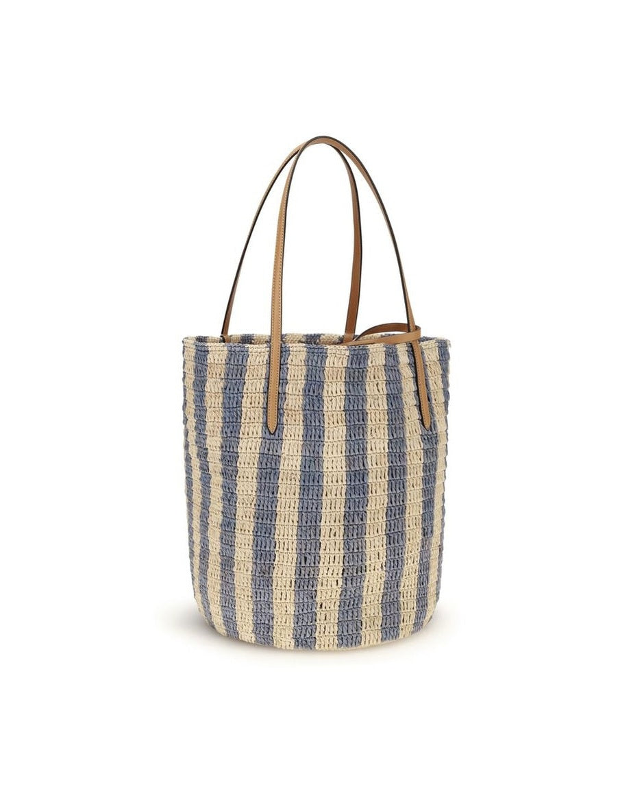 Valentino Garavani Multicolor Raffia Bucket Bag Glam Steals