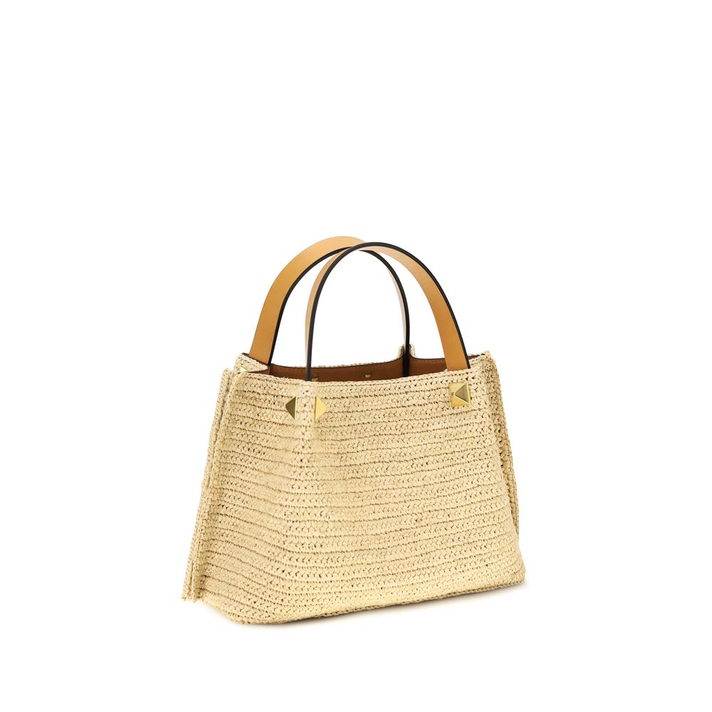 Valentino Garavani Natural Raffia Shoulder Bag Glam Steals