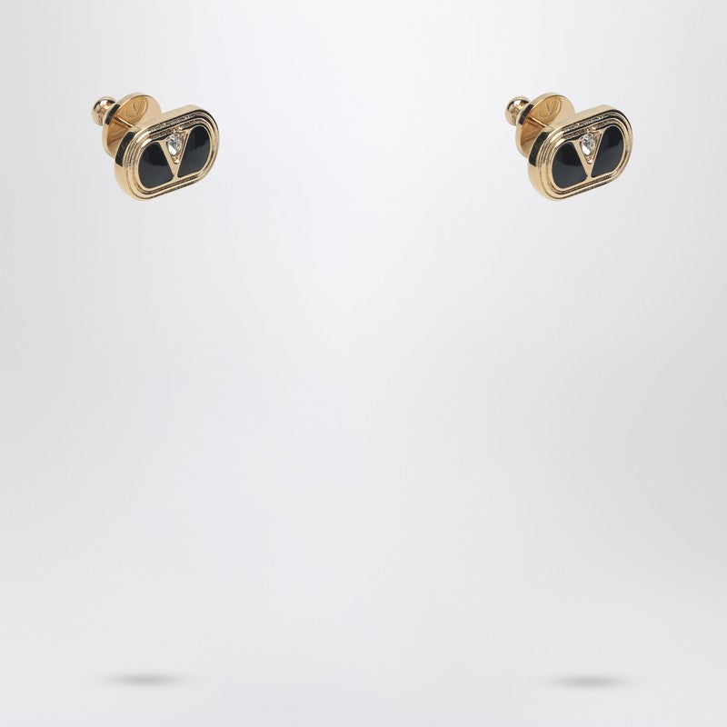 Valentino Garavani Oval Earrings with Crystals Glam Steals