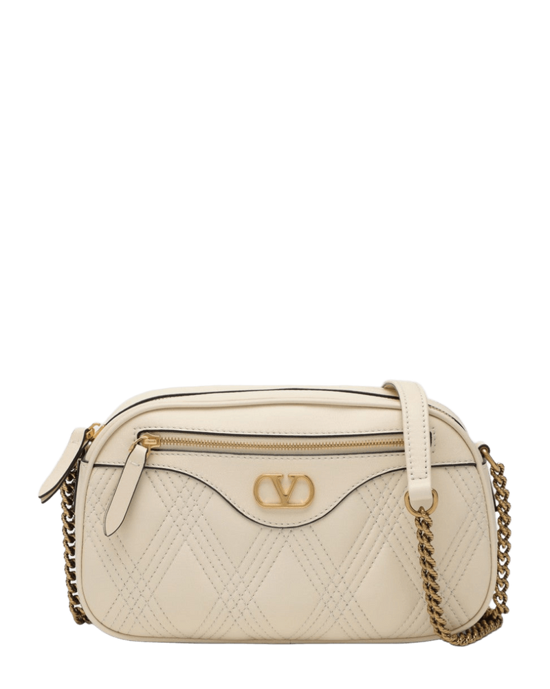 Valentino Garavani Quiltie 67 chain bag butter coloured Glam Steals