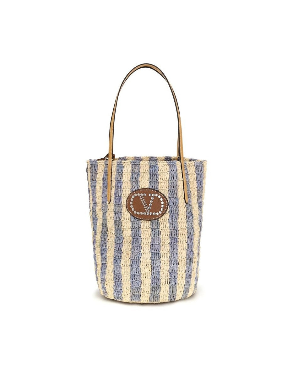 Valentino Garavani Raffia Bucket Bag 