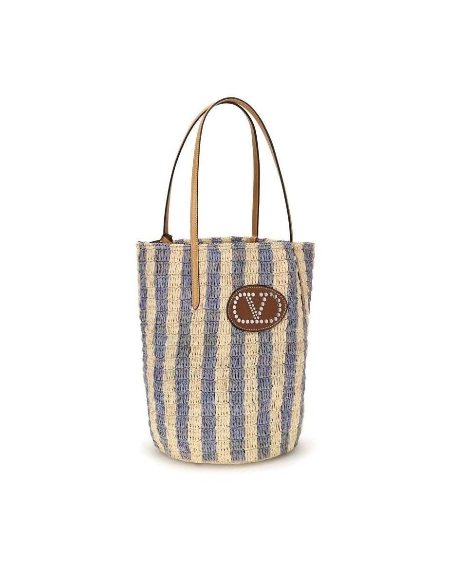 Valentino Garavani Raffia Bucket Bag 