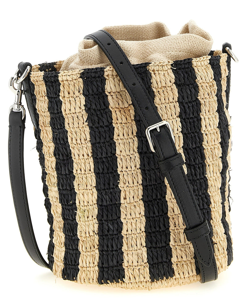 Valentino Garavani Raffia Small Bucket Bag Glam Steals