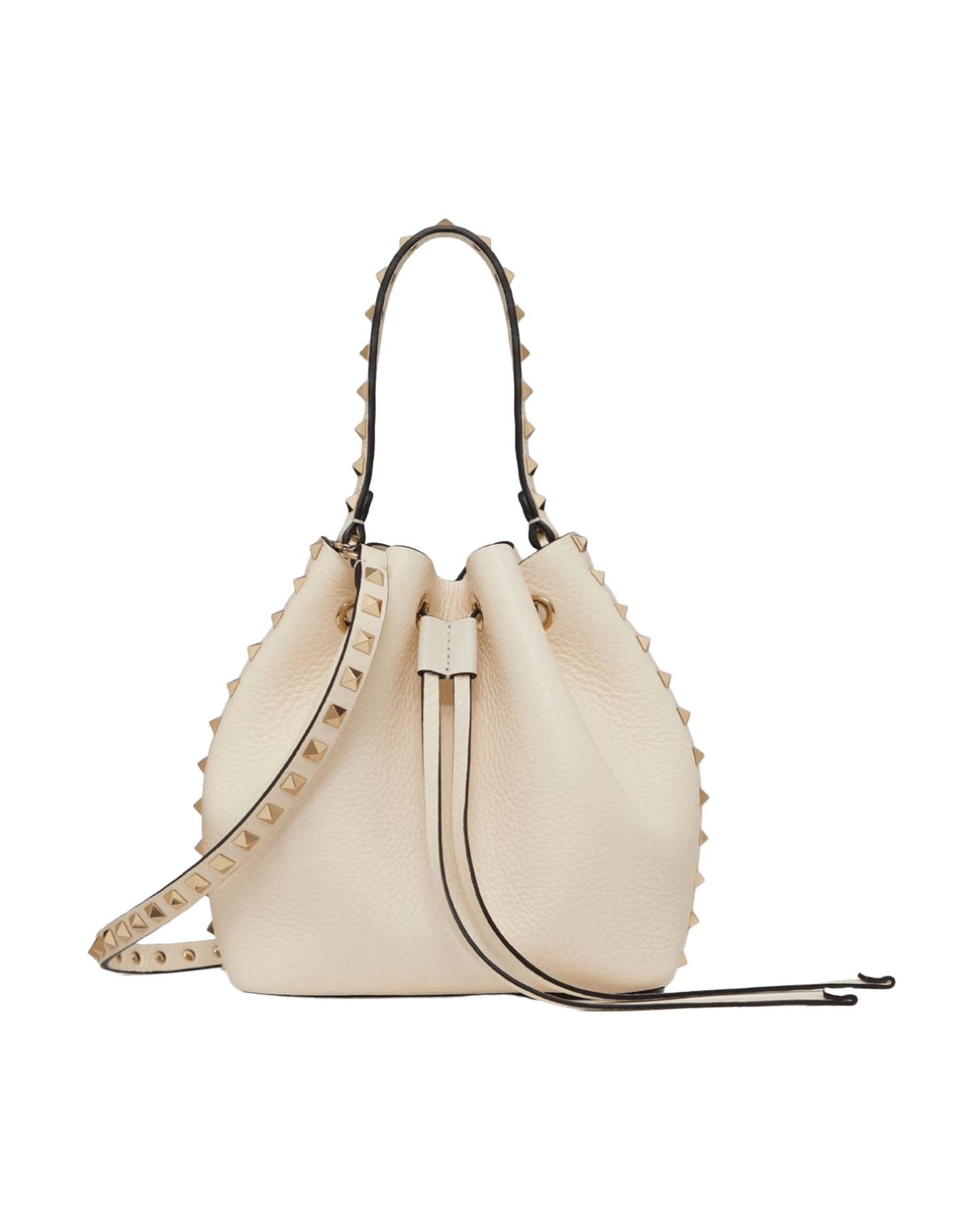 Valentino Garavani Rockstud Bucket Bag In Grainy Calfskin Glam Steals