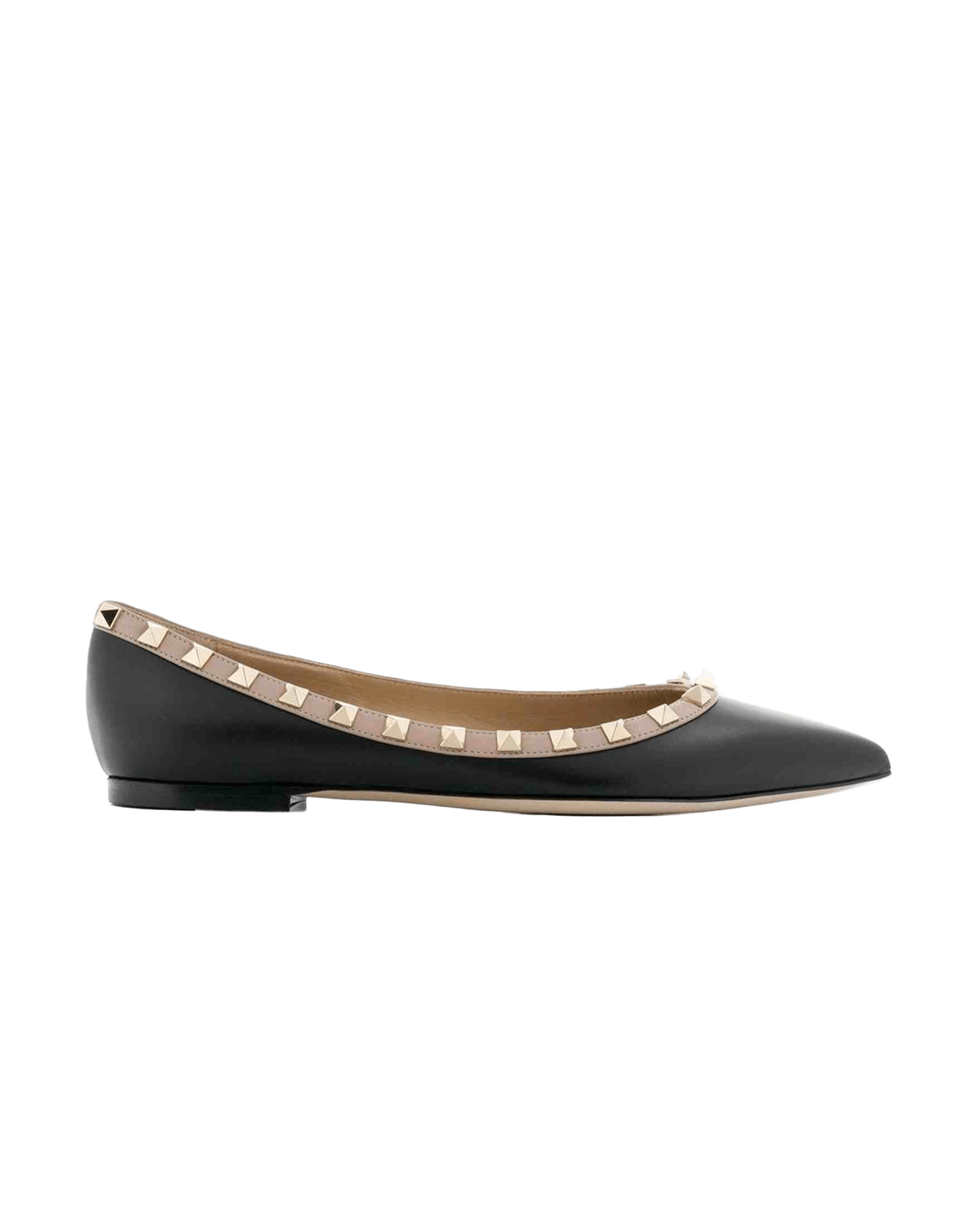 Valentino Garavani Rockstud Embellished Ballerina Shoes Glam Steals