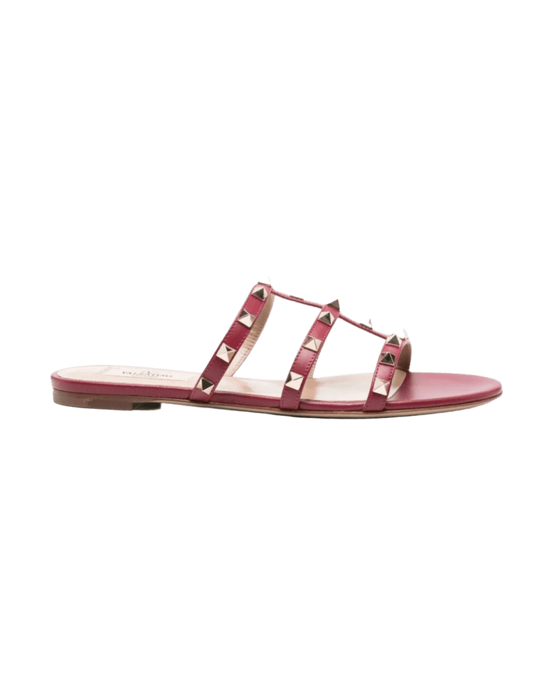 Valentino Garavani Rockstud Three Strap Sandals Glam Steals