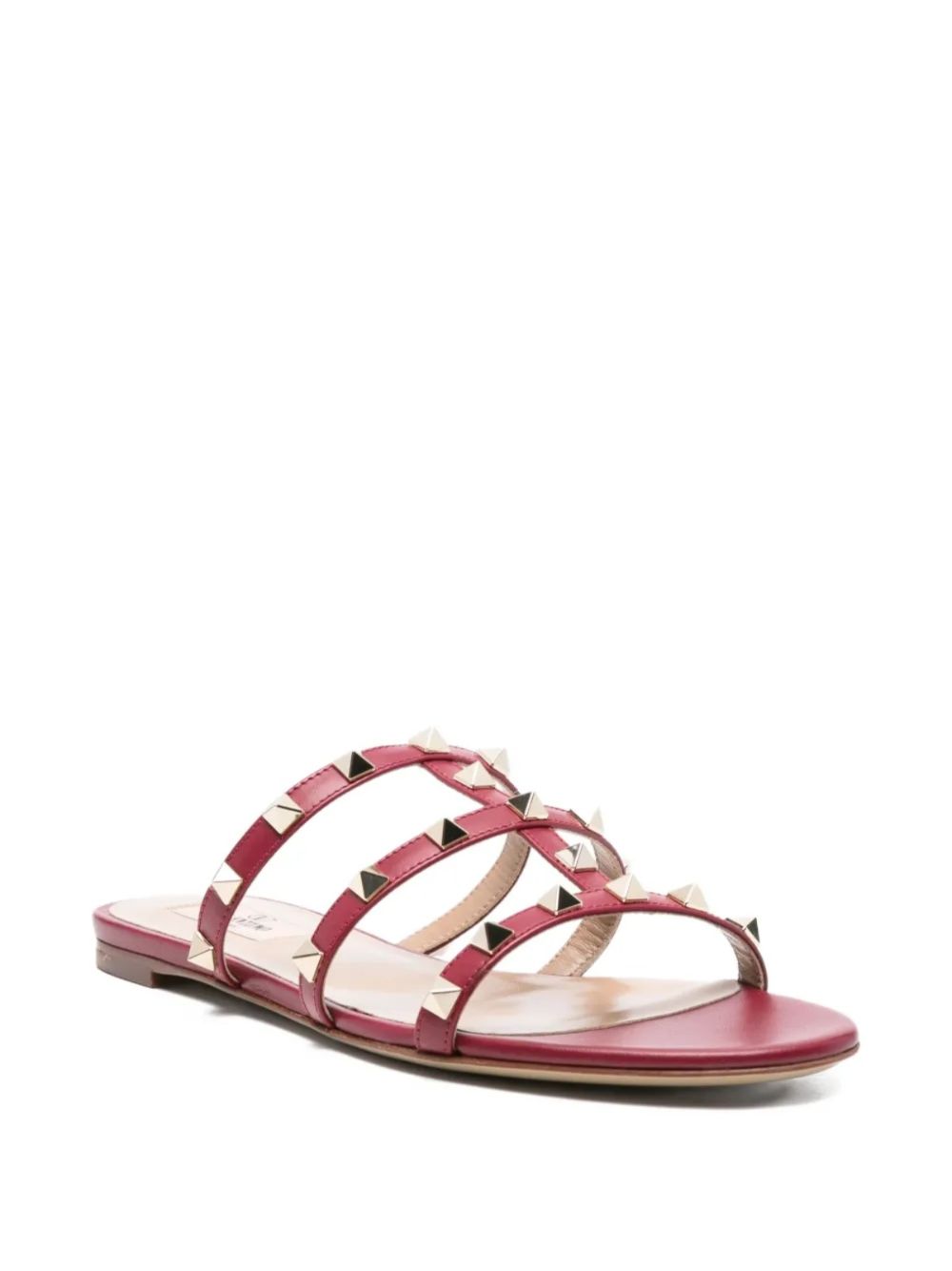 Valentino Garavani Rockstud Three Strap Sandals Glam Steals