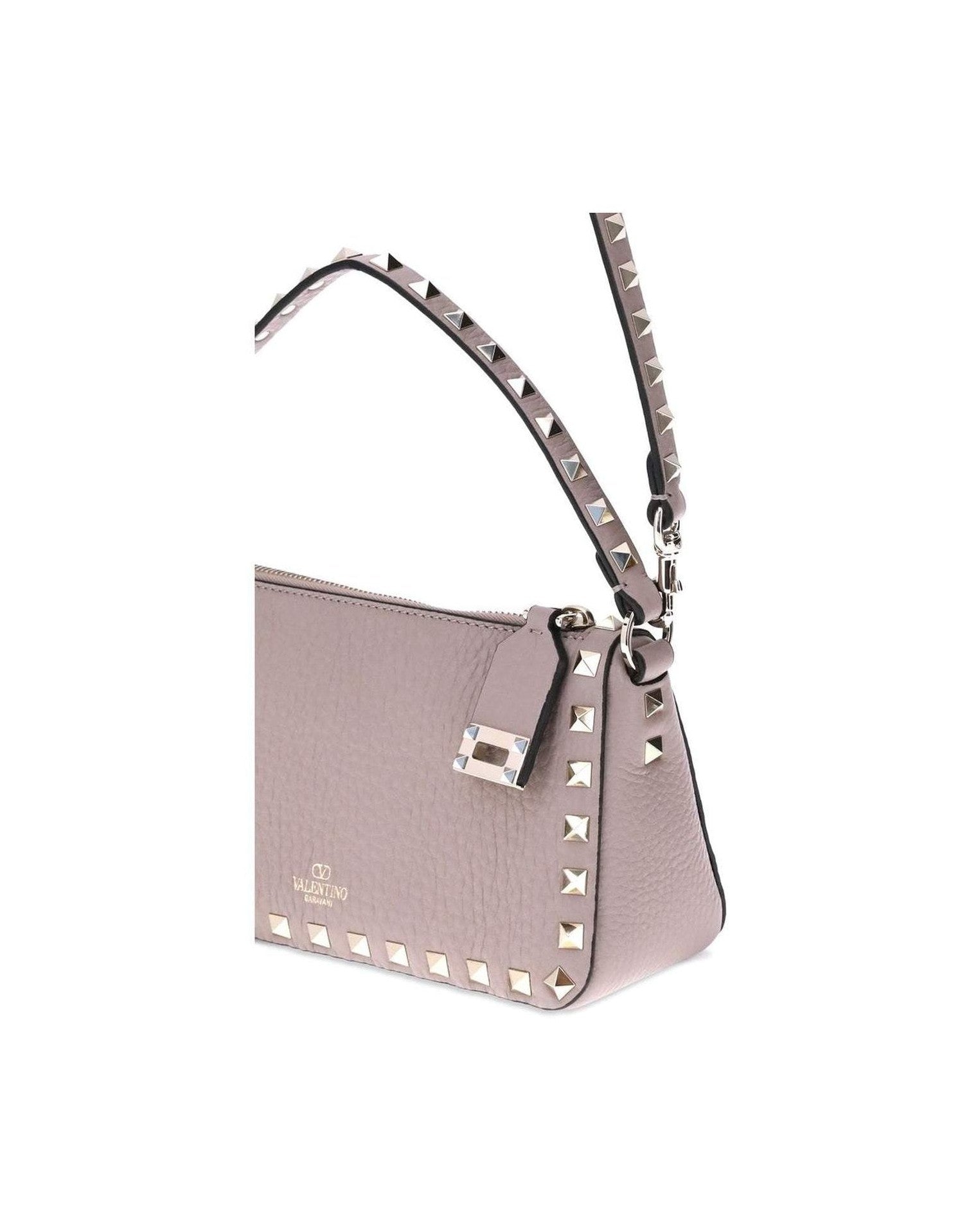 Valentino Garavani Rockstud Zip Up Shoulder Bag Glam Steals