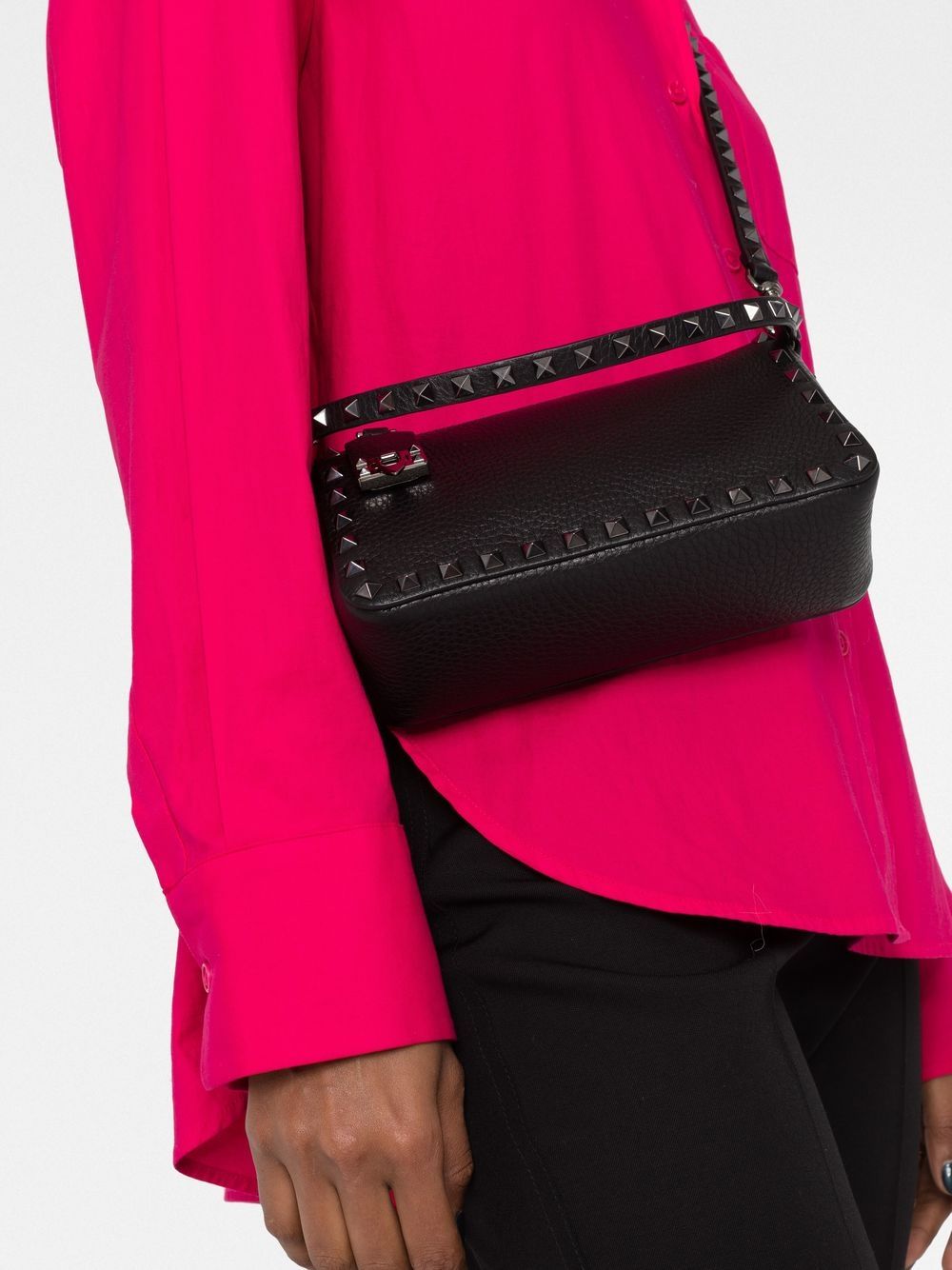 Valentino Garavani Rockstud small leather shoulder bag Glam Steals
