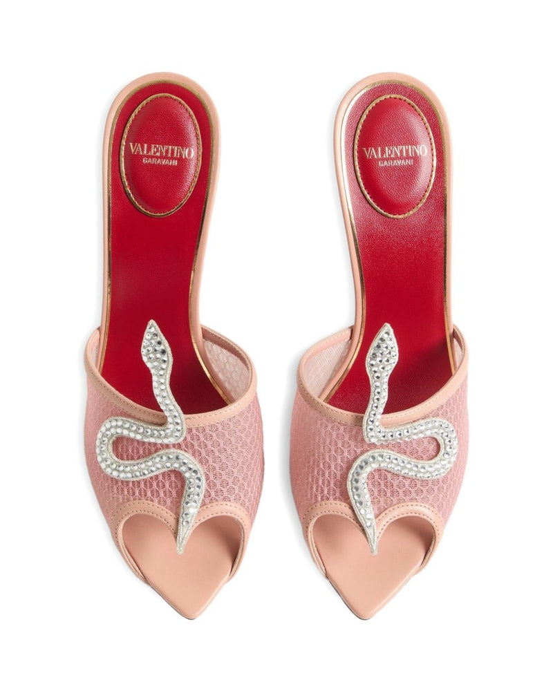 Valentino Garavani Coeur Vipère Mules Glam Steals