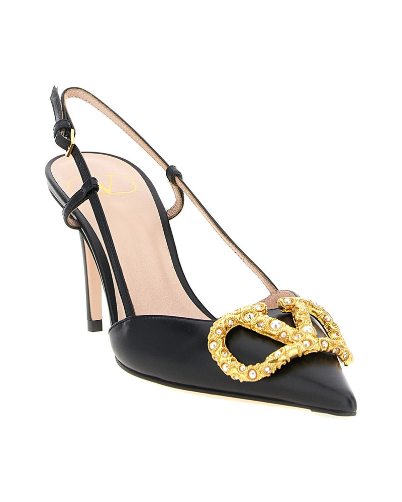 Valentino Garavani Slingback Vlogo Signature Pumps