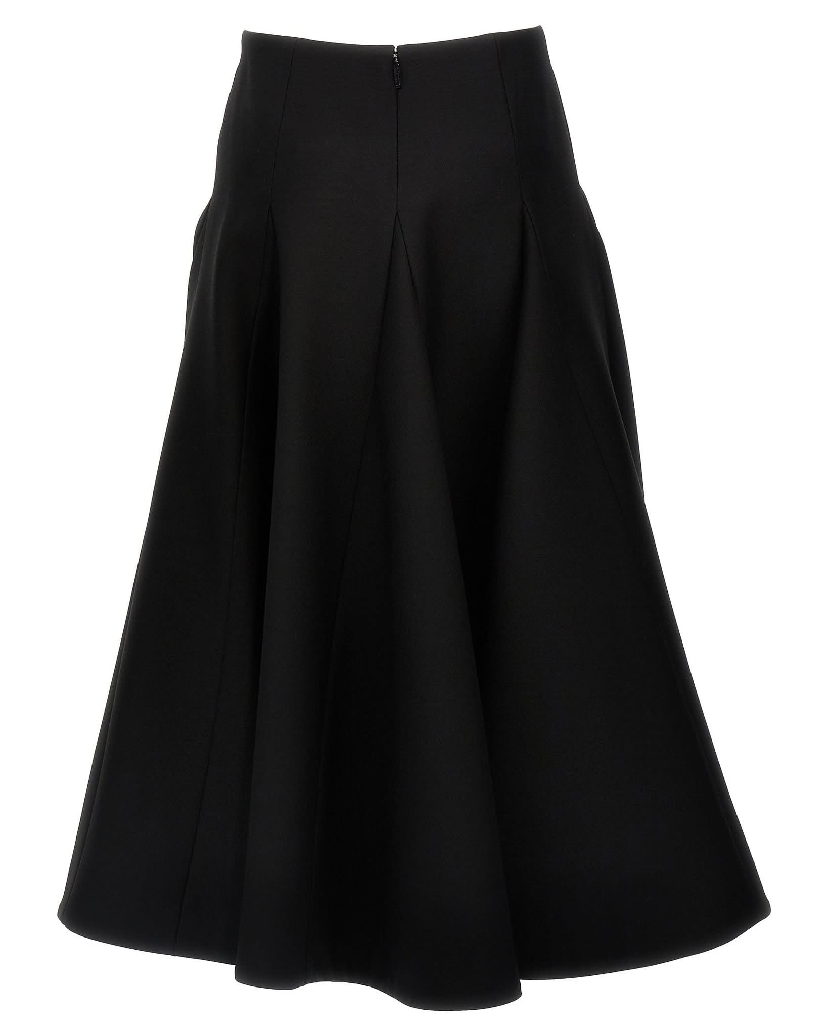 Valentino Garavani Solid Crepe Couture Skirt Glam Steals