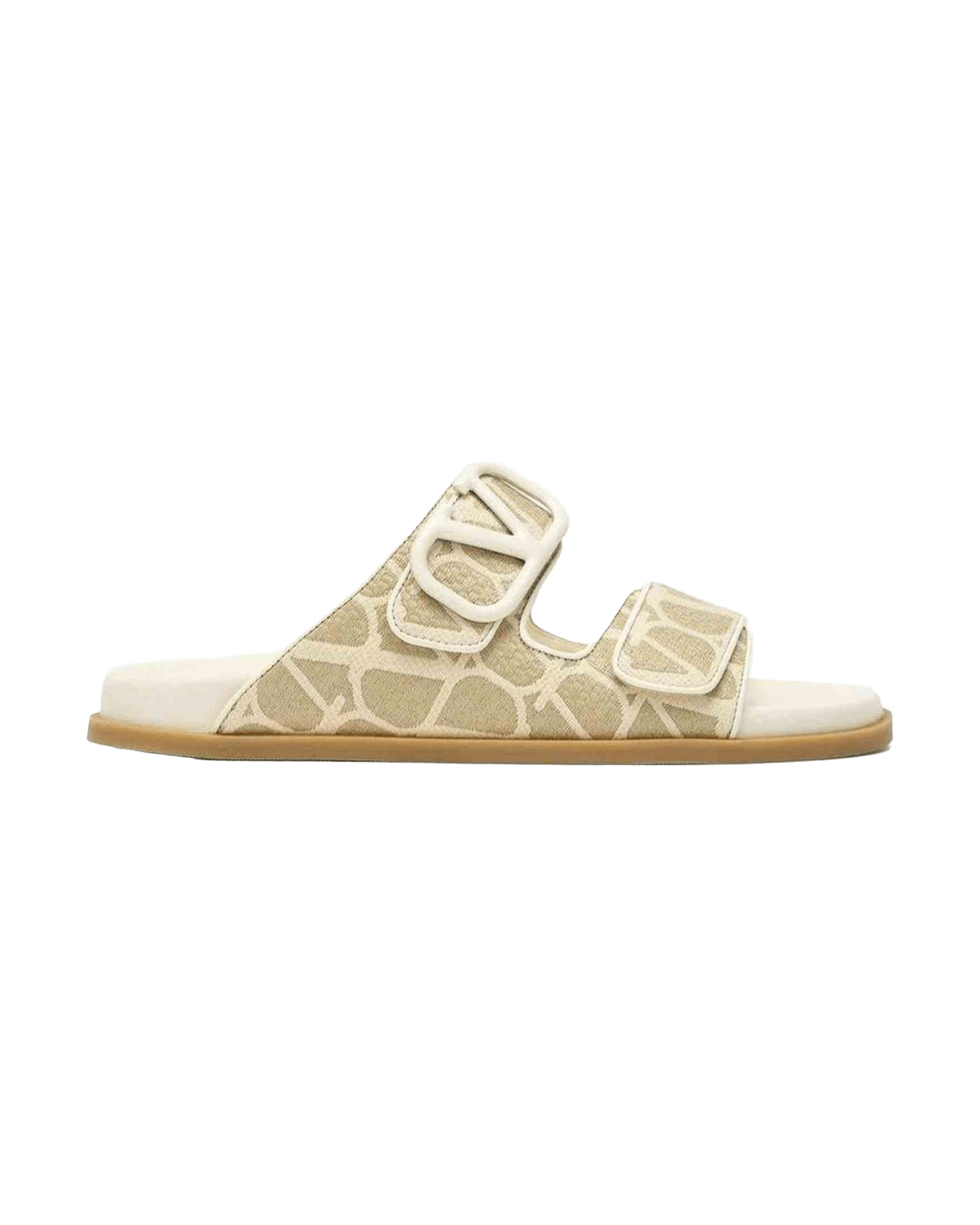 Valentino Garavani Toile Iconographe Flat Sandals Glam Steals