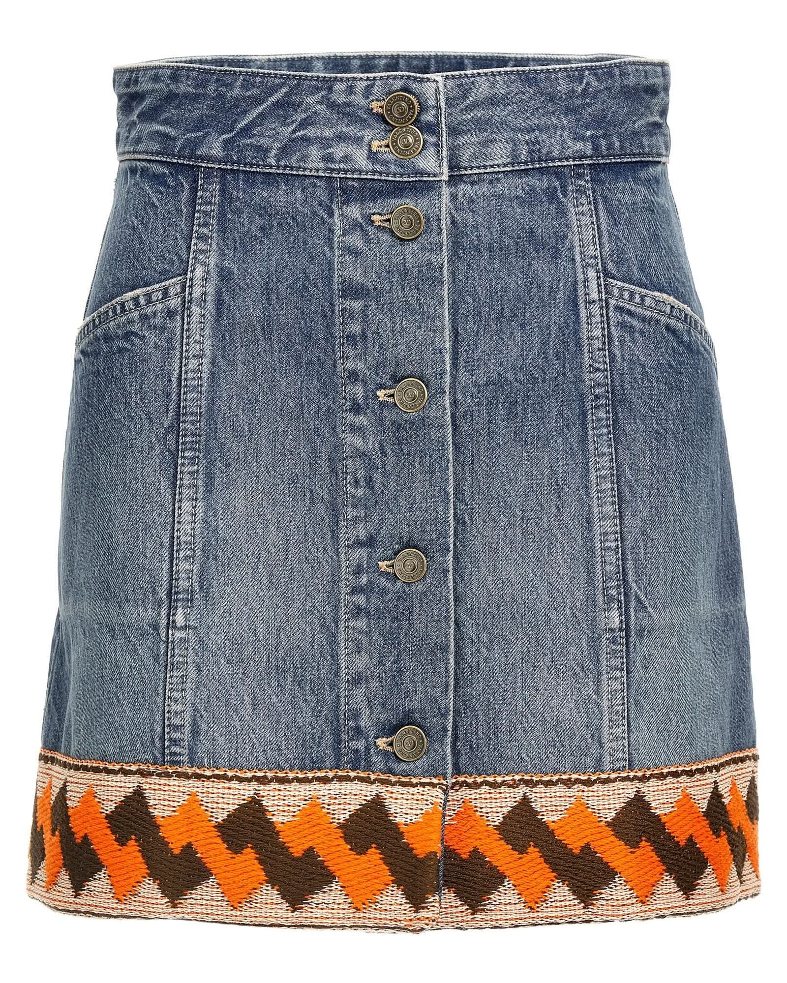 Valentino Garavani Trimming Skirt Glam Steals
