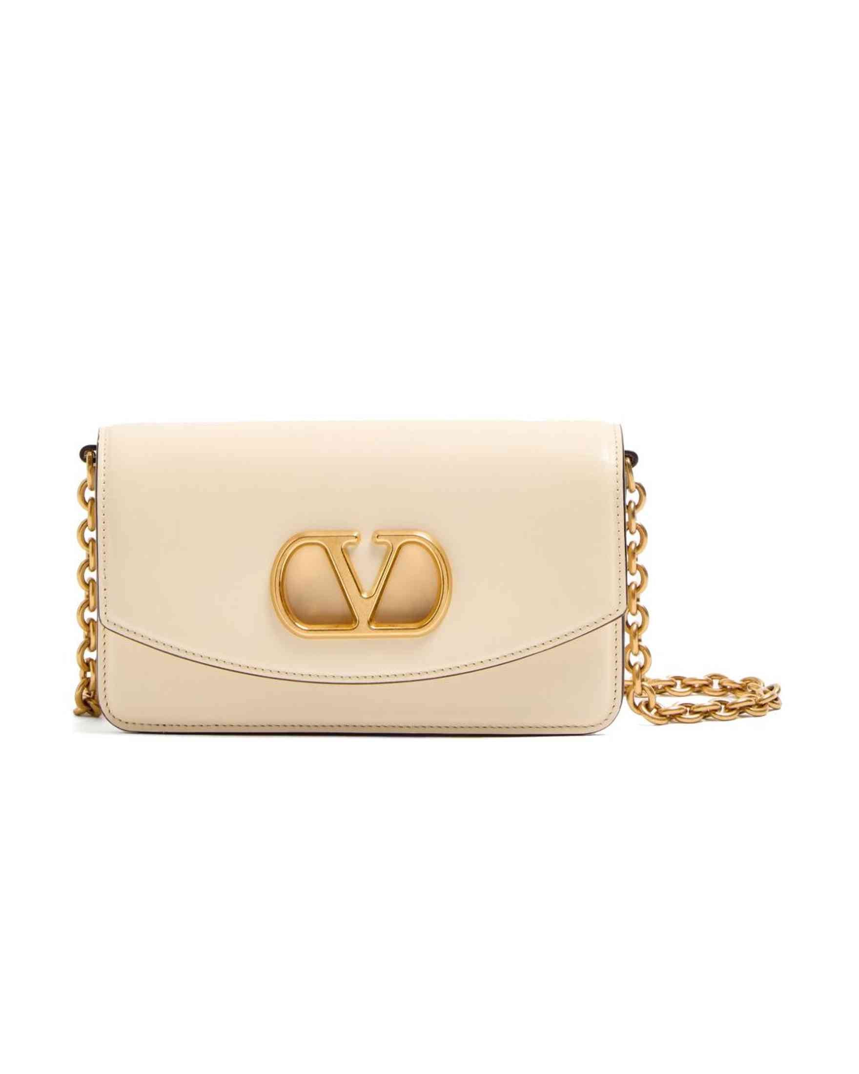 Valentino Garavani Vain Clutch in Shiny Calfskin Glam Steals