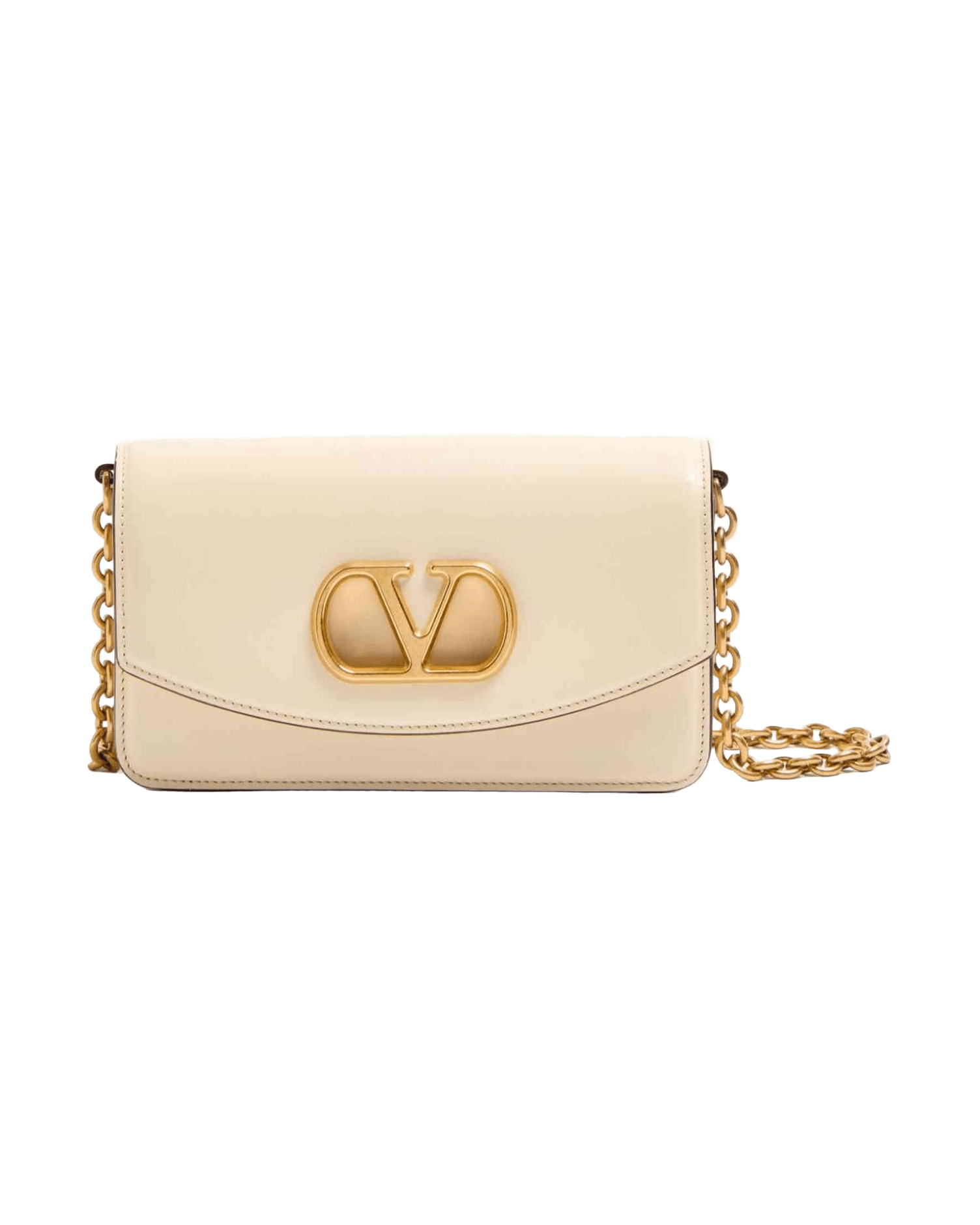 Valentino Garavani Vain Clutch In Shiny Calfskin Glam Steals