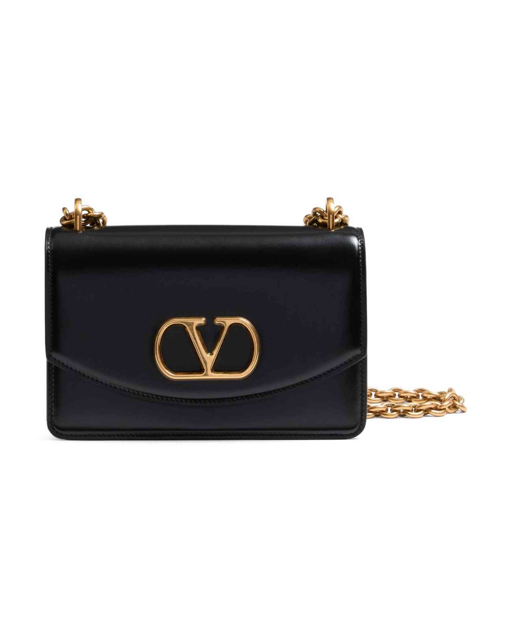 Valentino Garavani Vain Small Shoulder Bag in Shiny Calfskin Glam Steals