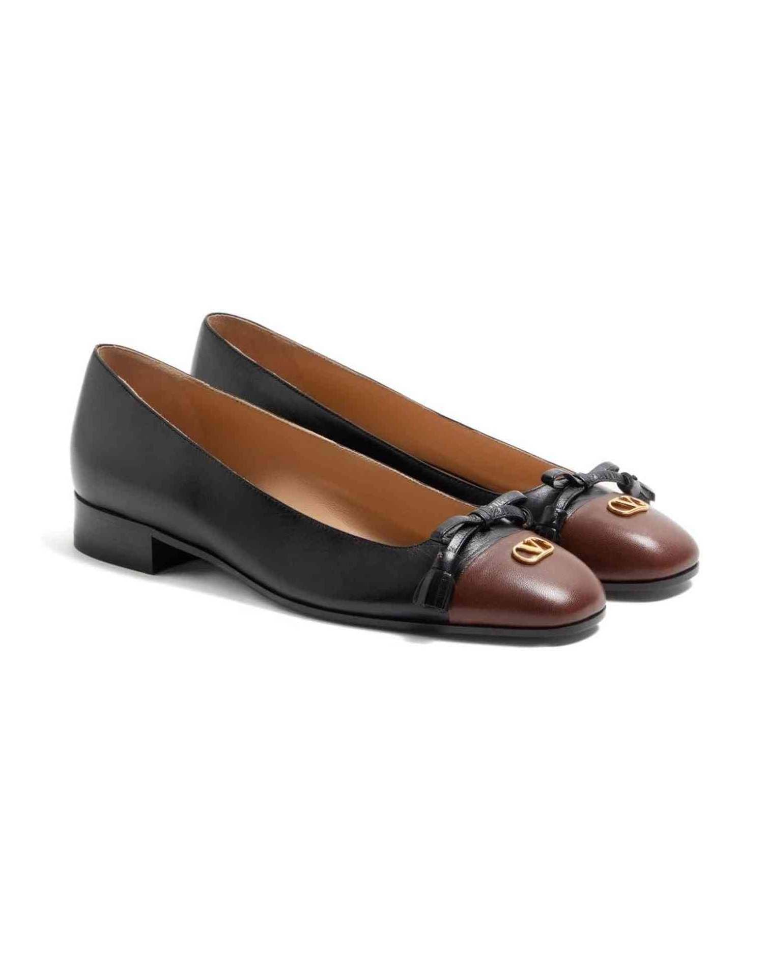 Valentino Garavani Valet Du Roi Ballerina in 25mm Kid Glam Steals