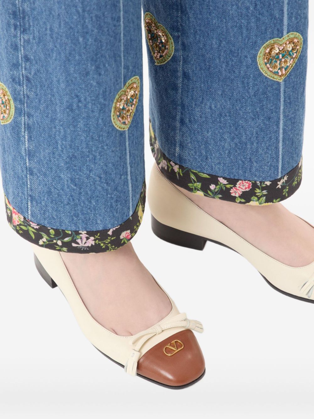 Valentino Garavani Valet Du Roi Ballerina in 25mm Kid Glam Steals