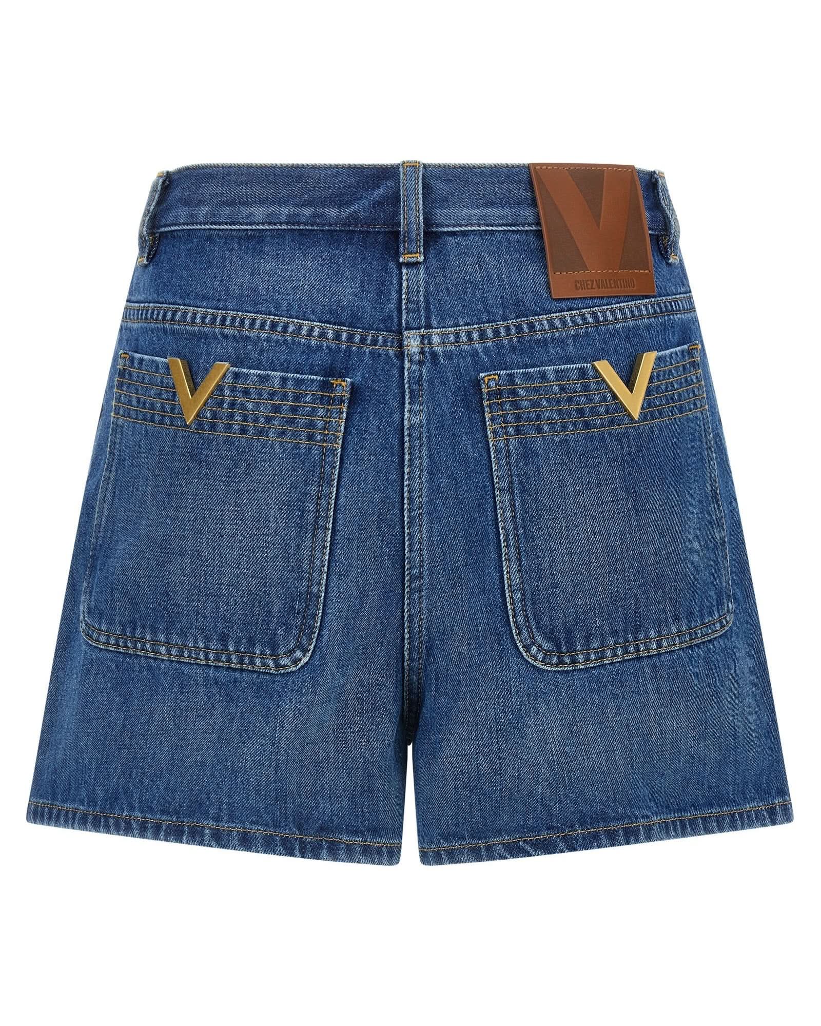 Valentino Garavani Vgold Shorts Glam Steals