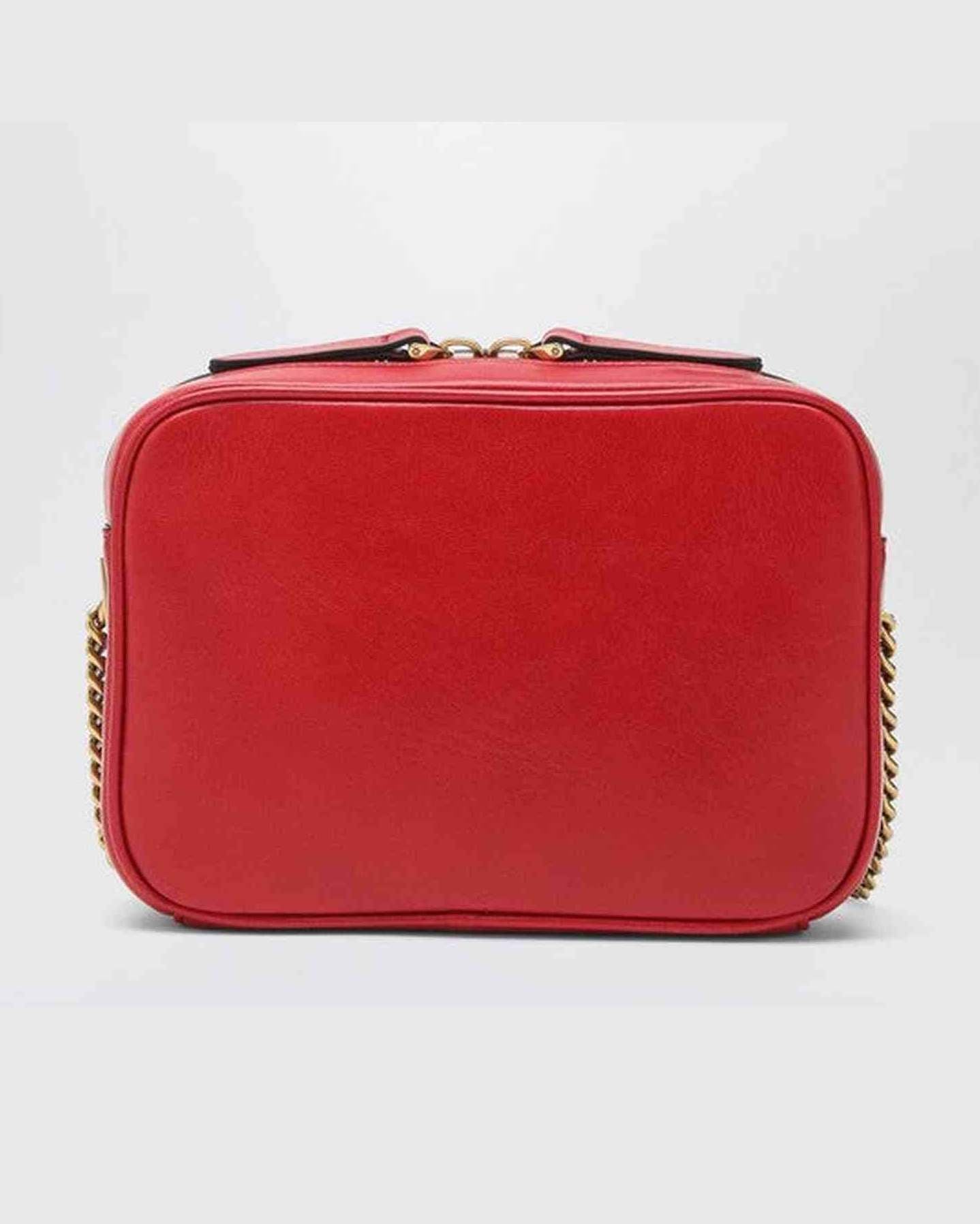 Valentino Garavani Viva Superstar Chain Belt Bag Red/black Glam Steals